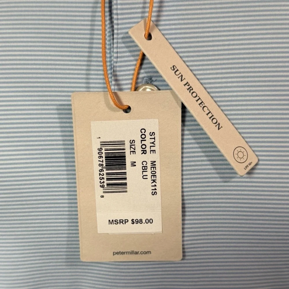 NWT Peter Millar Crown Sport Jubilee Performance Summer Comfort Polo Sz M - Picture 3 of 5